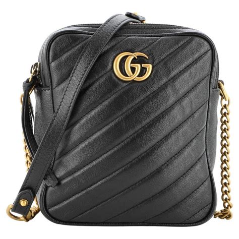 Gucci quilted zip camera bag